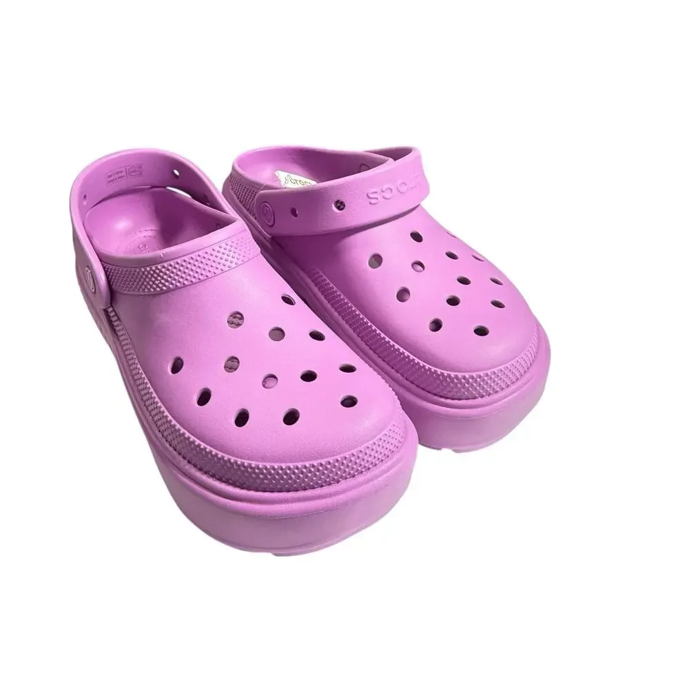 Crocs Stomp Clog unisex Pink Casual Slip On Platform Sandal SZ/ Women's /11-M-9